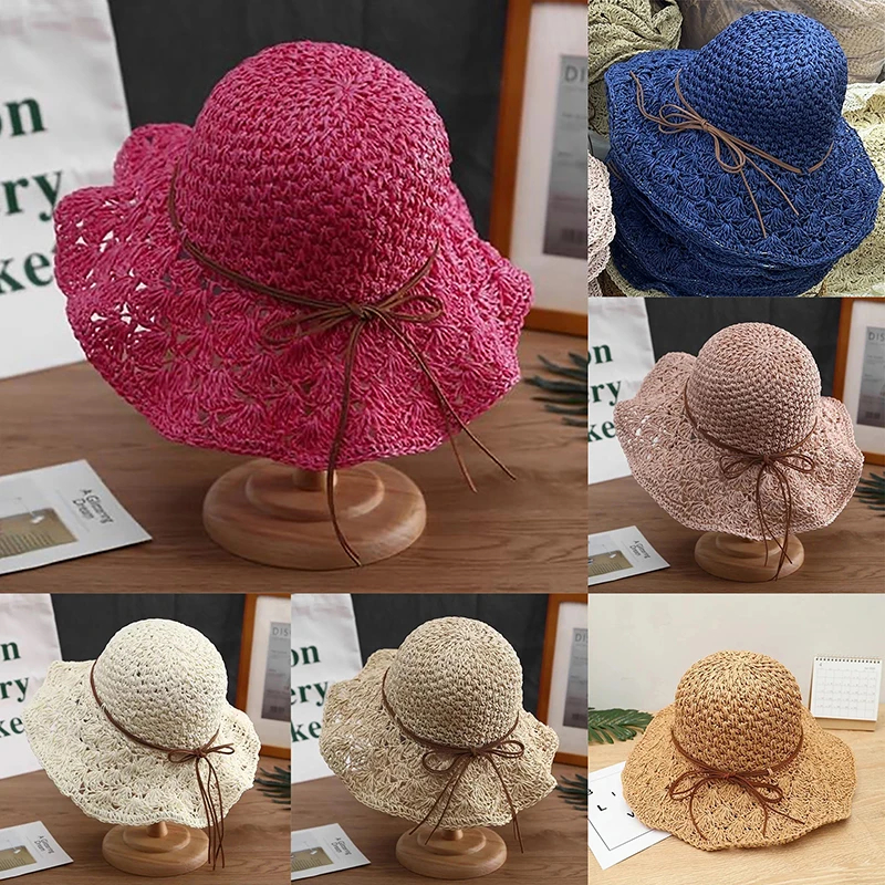 Bucket Hat Straw - Handwoven Straw Sun Hat – Women’s