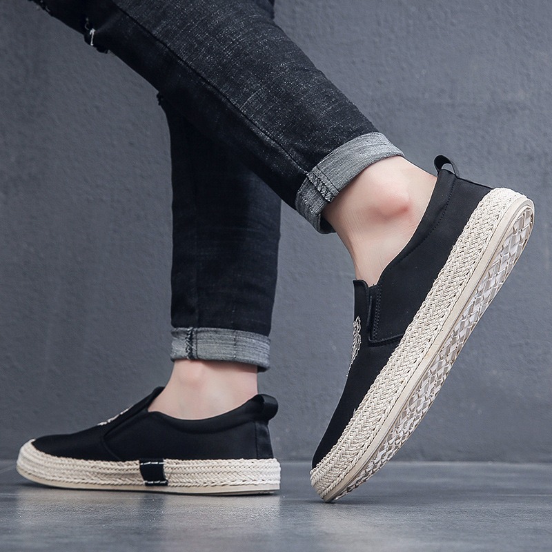 black Breathable shoes for man - Espadrille Slip On avis et prix