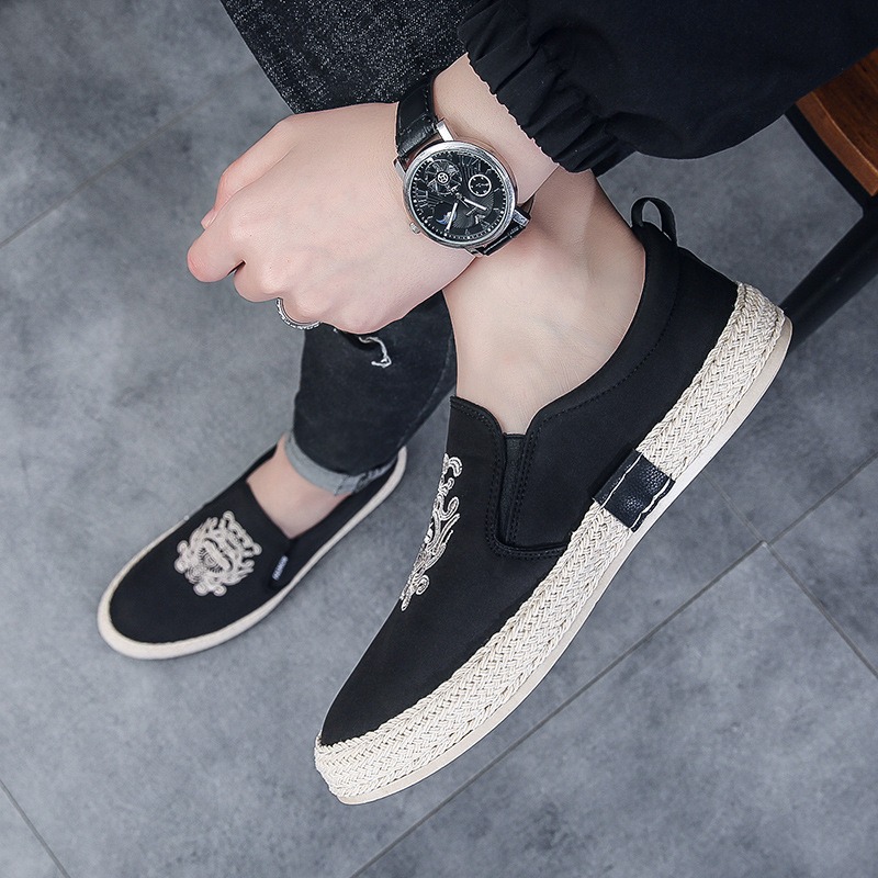 black Breathable shoes for man - Espadrille Slip On avis et prix