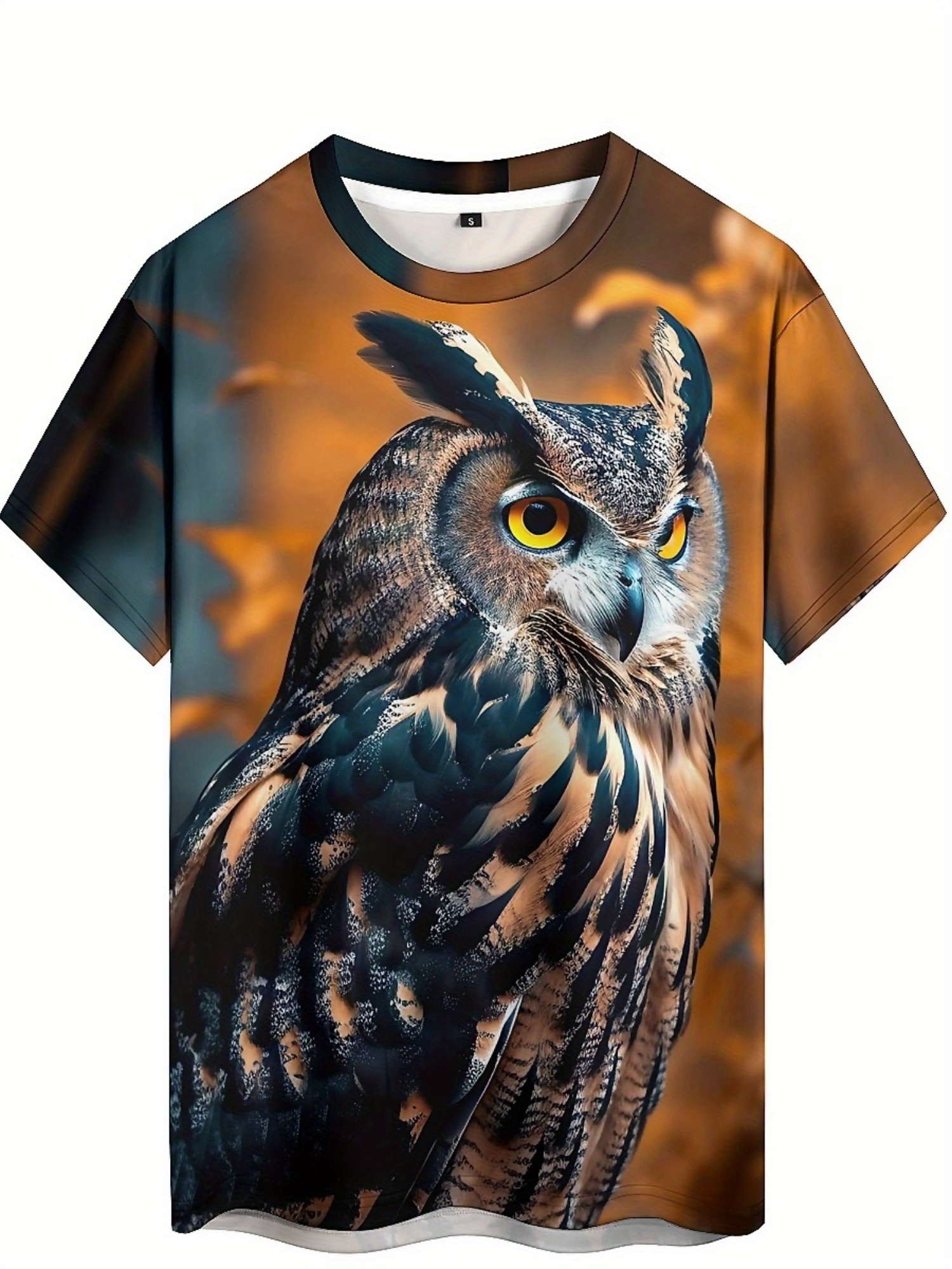 Men's & Women's 3D Print Owl G - Tee Graphic Print avis et prix