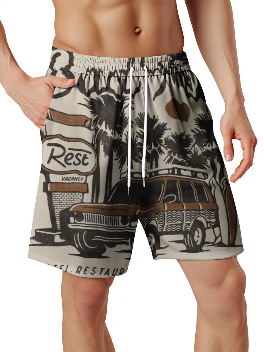 Mens Beach Trip Print Board Sh - Swim Trunk Quick Dry avis et prix