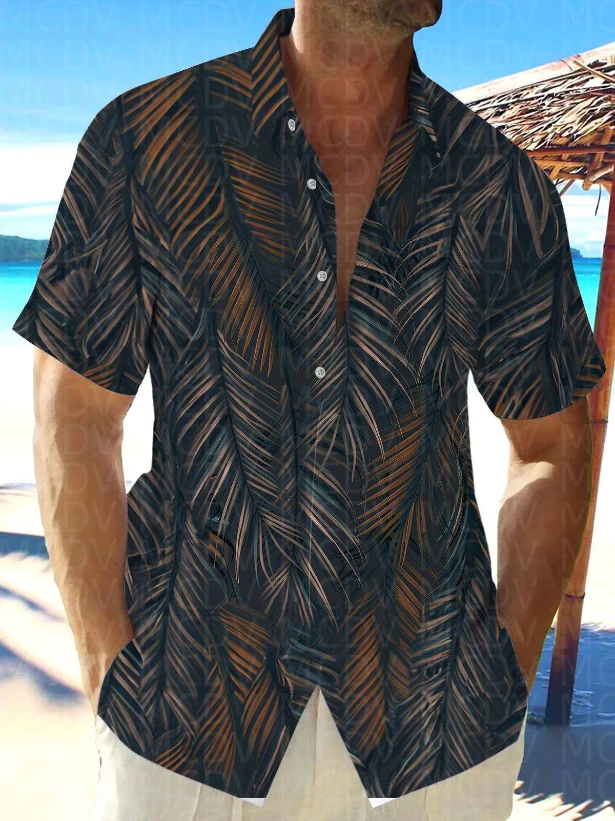Cute Pattern Men's Hawaiian Sh - Shirt Camp Collar avis et prix