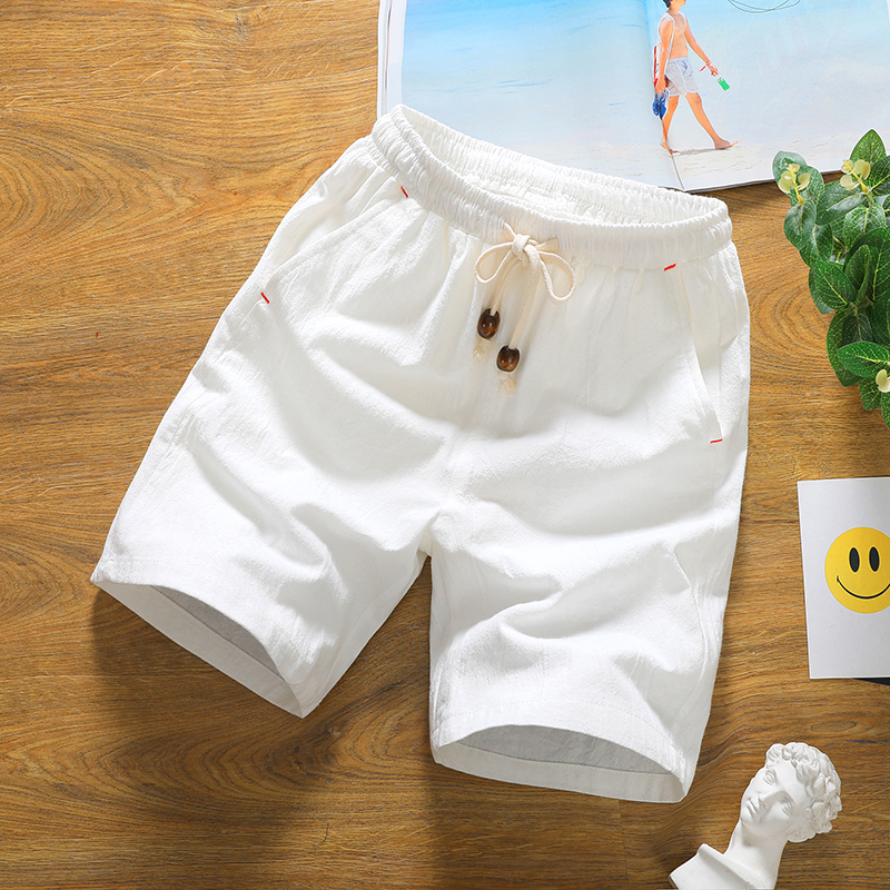 Brand men's summer fashion sol - Short Linen Drawstring avis et prix