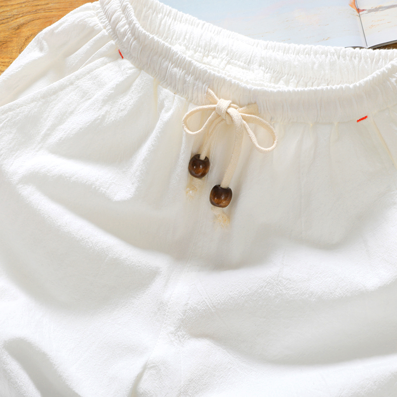 Brand men's summer fashion sol - Short Linen Drawstring avis et prix