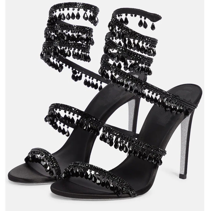 Sexy Green Crystal Fringe Stil - Casual Sandal Leather avis et prix