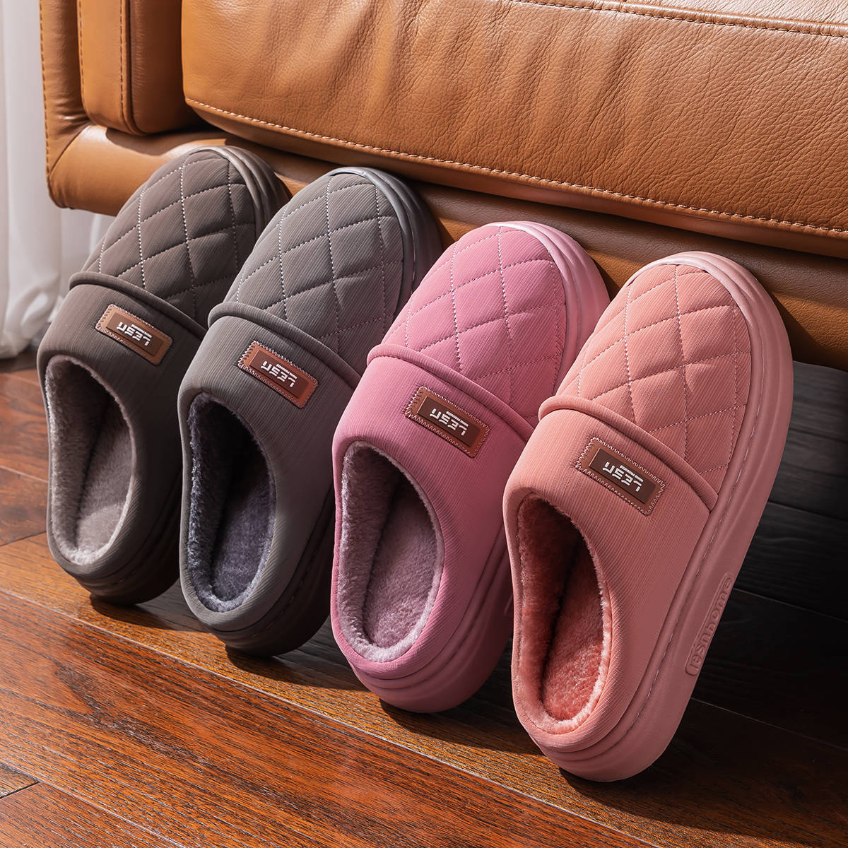 Winter Warm Slipper Women Men  - Flip Flop Leather Men avis et prix