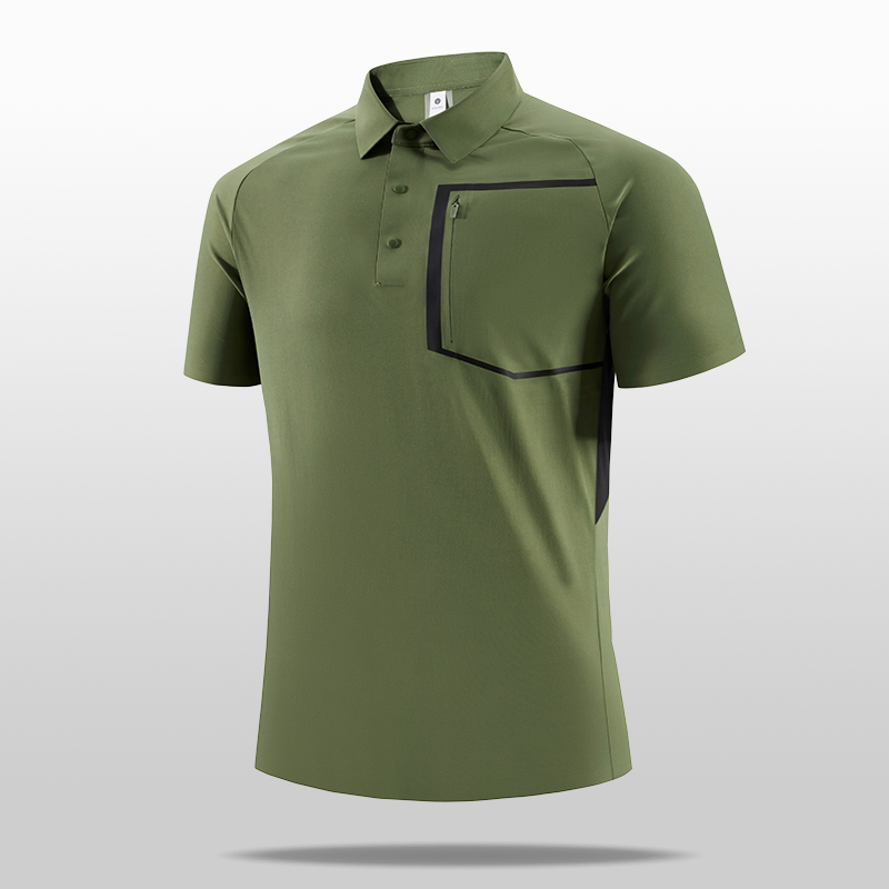 Summer new ice silk POLO shirt - Polo Shirt Pique avis et prix