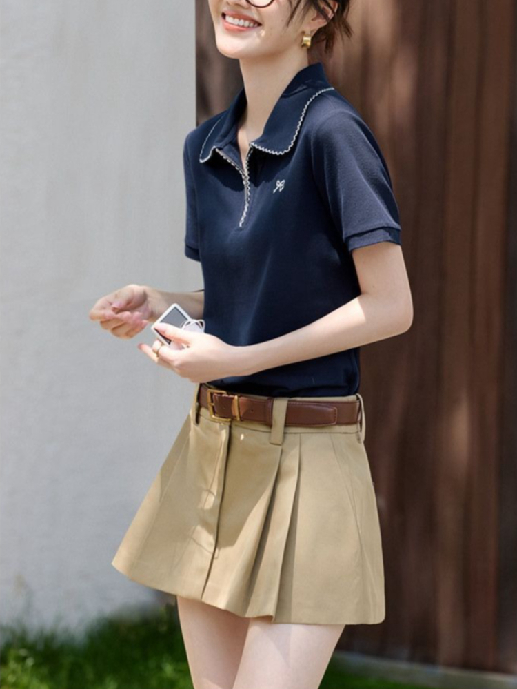 Women's Slim Fit Figure Flatte - Polo Shirt Pique avis et prix