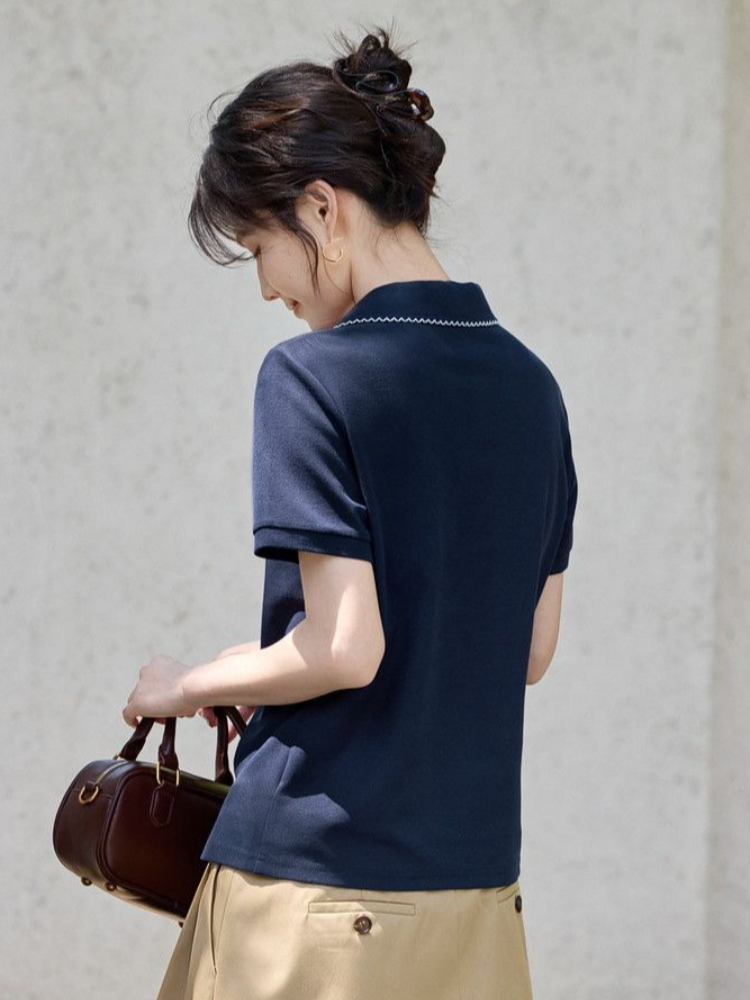 Women's Slim Fit Figure Flatte - Polo Shirt Pique avis et prix