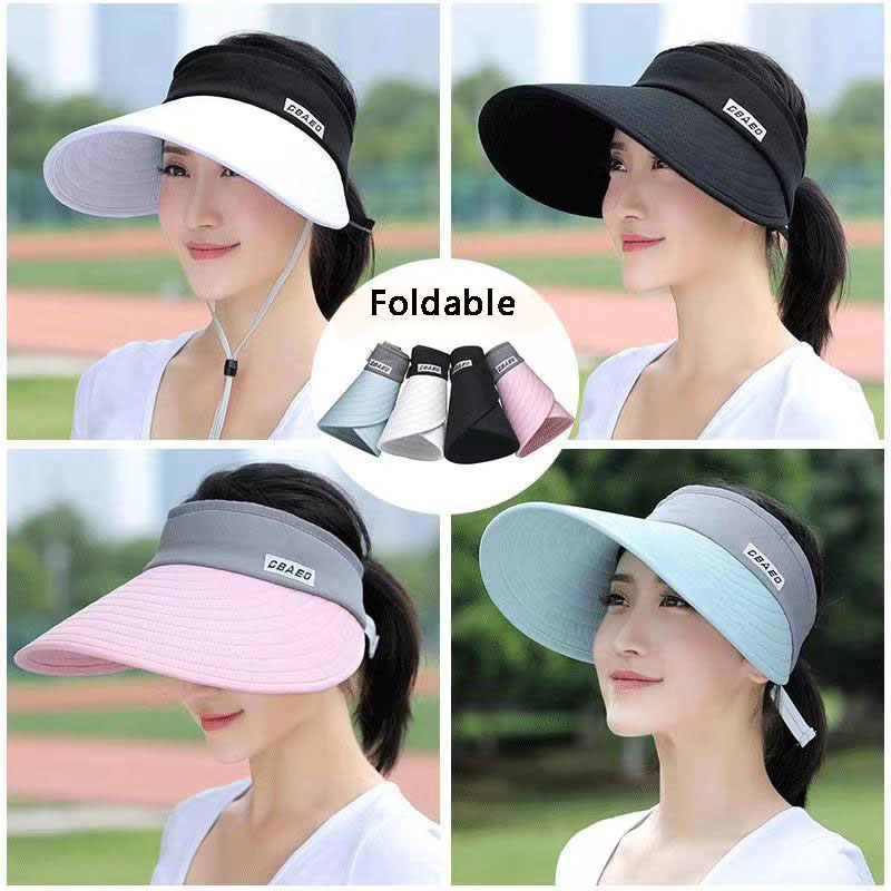 2024 NEW women summer sun viso - Packable Hat Nylon avis et prix