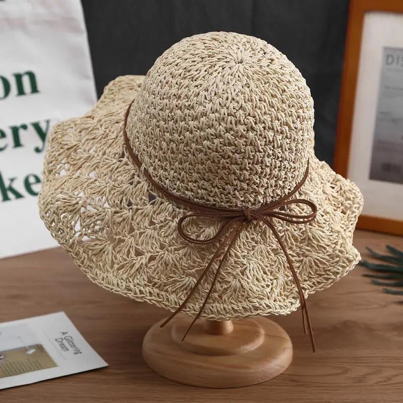 Handwoven Straw Sun Hat – Wome - Bucket Hat Straw avis et prix