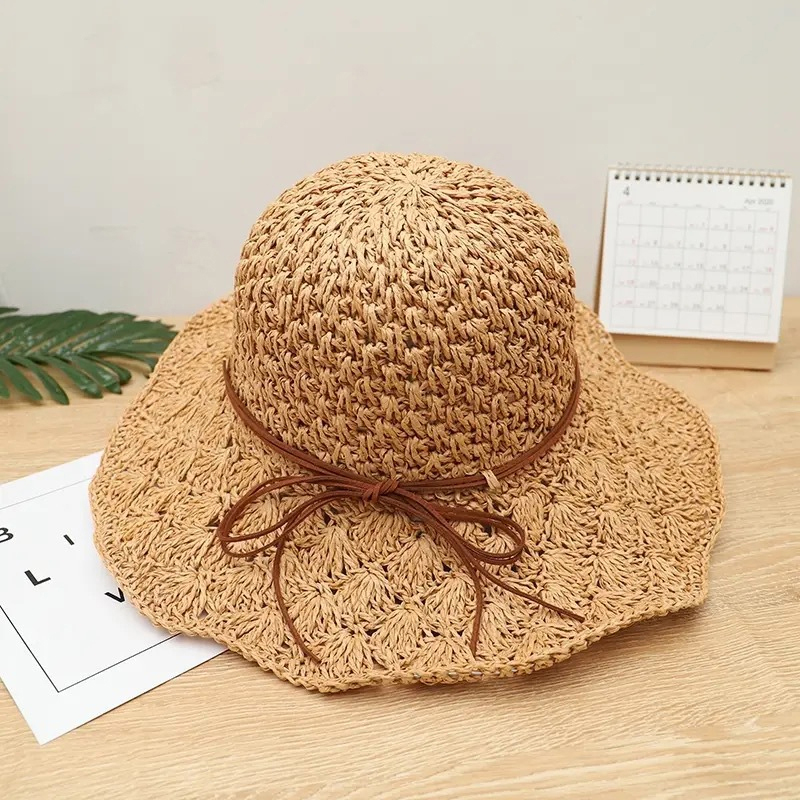 Handwoven Straw Sun Hat – Wome - Bucket Hat Straw avis et prix