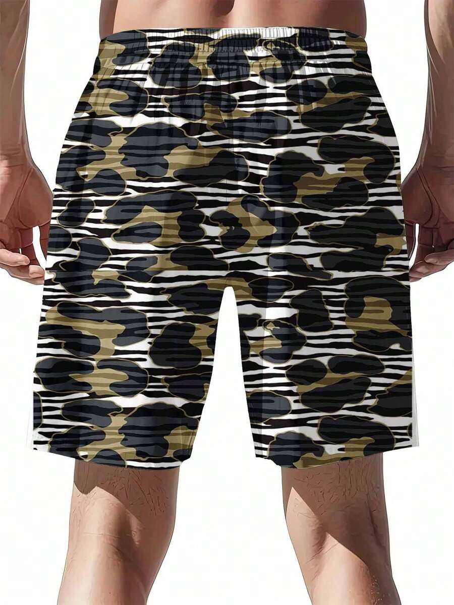 Mens Camouflage Print Swim Tru - Swim Trunk Quick Dry avis et prix