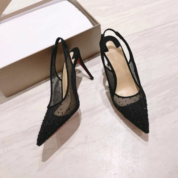 Mesh Rhinestone Rear Empty Sti - Casual Sandal Leather avis et prix