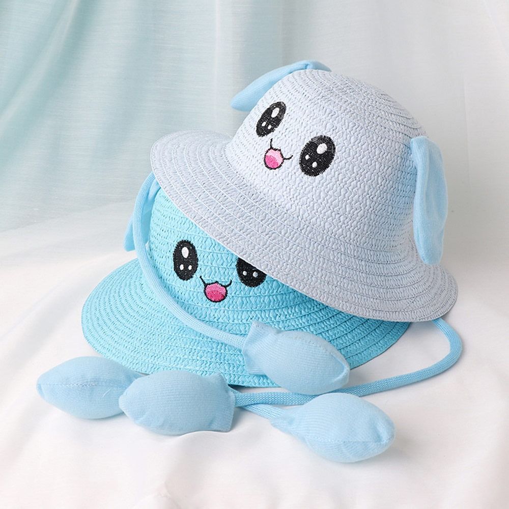 Summer Bucket Cap Moving Ears  - Bucket Hat Straw avis et prix