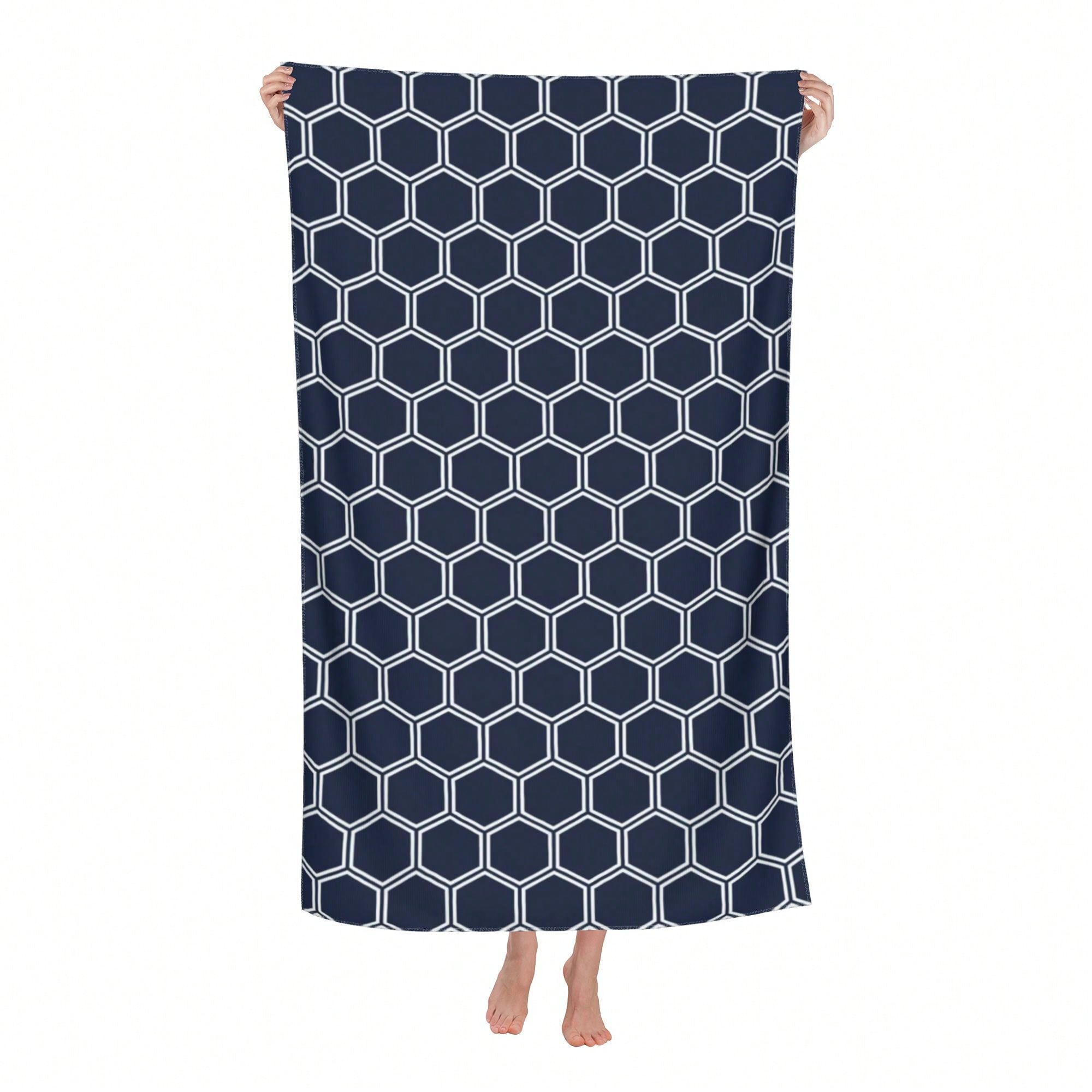 Geometric Pattern Cla1ssic StY - Beach Towel Large avis et prix