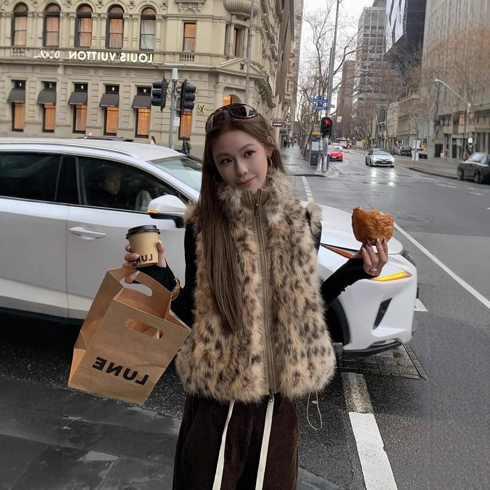 Women Faux Fur Vest Coats Shor - Short Linen Drawstring avis et prix