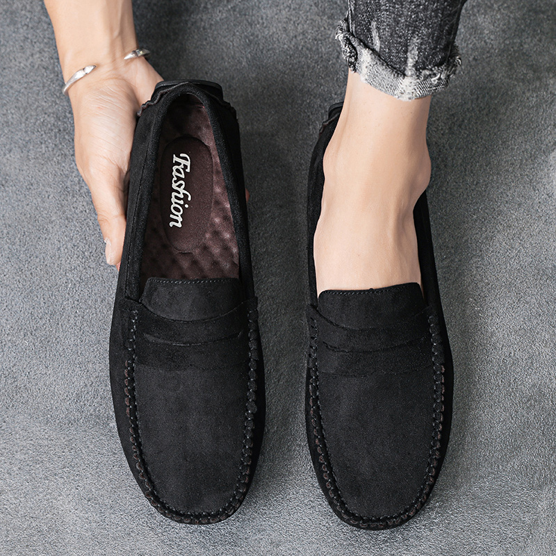Trend Suede Men Casual Shoes B - Espadrille Slip On avis et prix