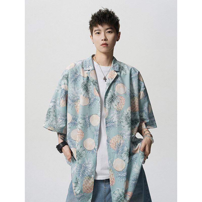 Summer Vintage Floral Print Lo - Resort Shirt Floral avis et prix