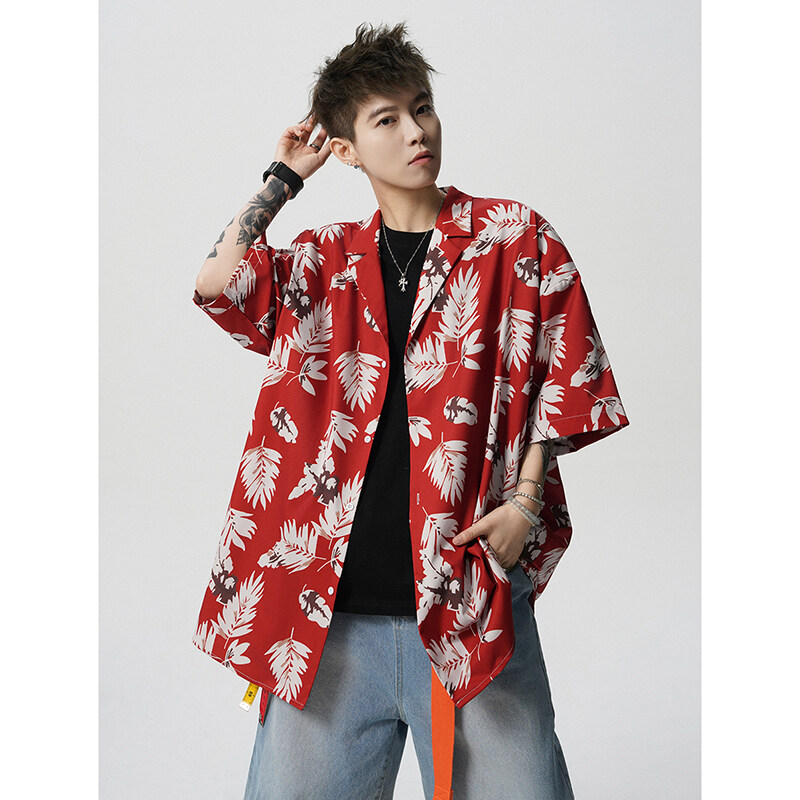 Summer Vintage Floral Print Lo - Resort Shirt Floral avis et prix