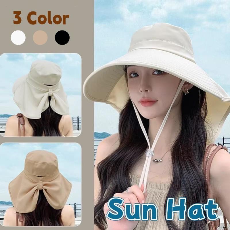 Outdoor UV Anti Neck Protectio - Bucket Hat Straw avis et prix