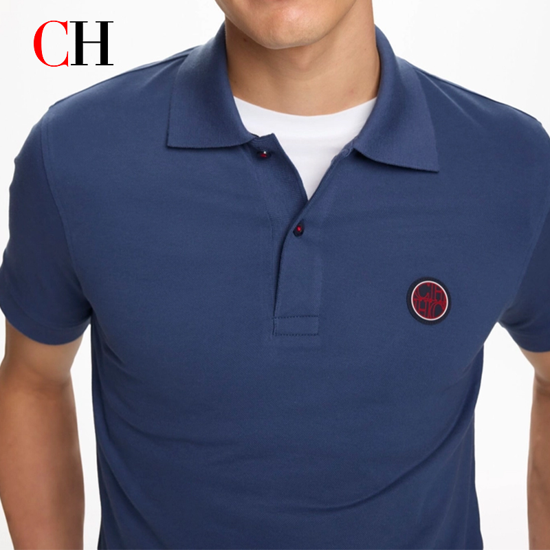 CH Red Accent Circular Rubber  - Polo Shirt Pique avis et prix