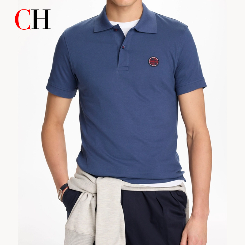 CH Red Accent Circular Rubber  - Polo Shirt Pique avis et prix
