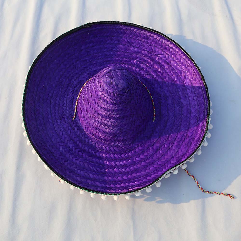 Summer Wide Brim Mexican Party - Bucket Hat Straw avis et prix