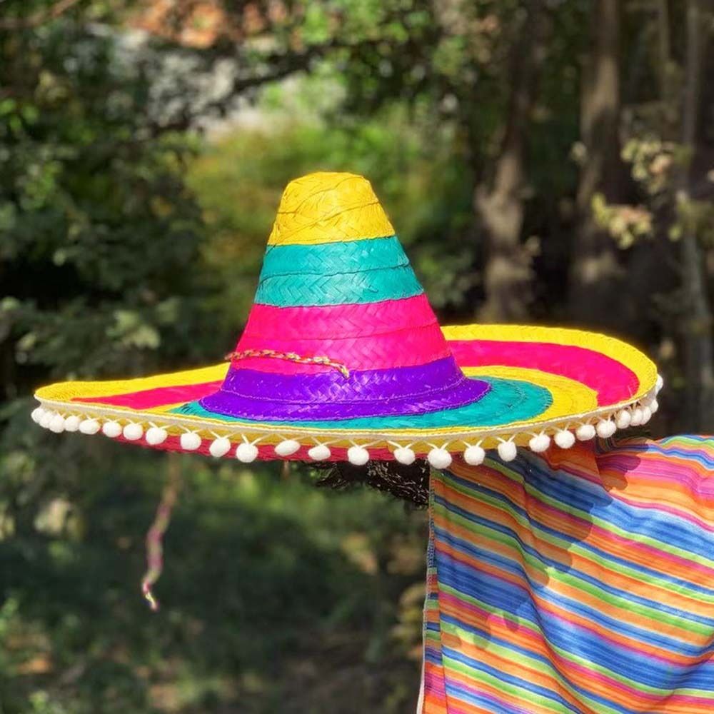 Summer Wide Brim Mexican Party - Bucket Hat Straw avis et prix