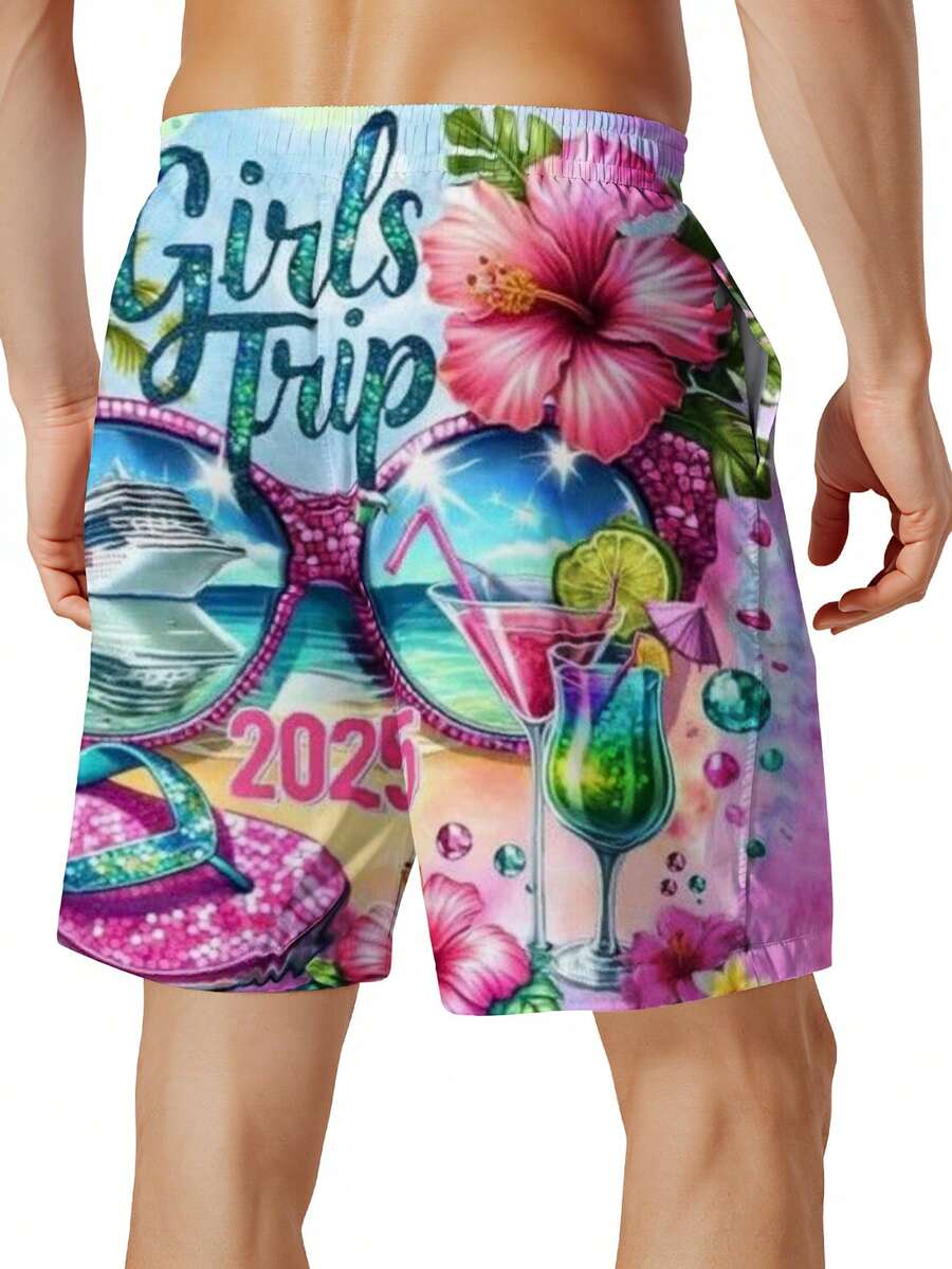 Mens Beach Swim Trunks 3D Prin - Swim Trunk Quick Dry avis et prix