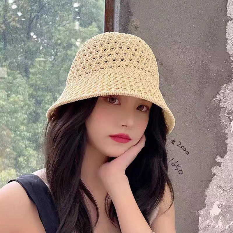 New Girls Sun Hat Wide Brim Fl - Bucket Hat Straw avis et prix