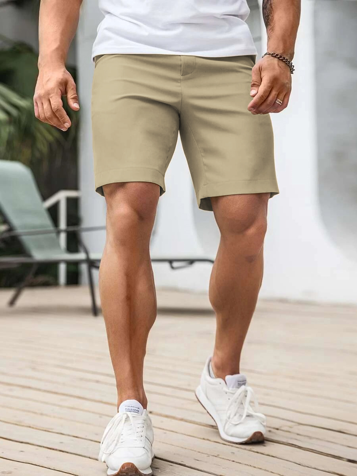 Men's Business Casual Chino Sh - Shorts Chino Slim avis et prix