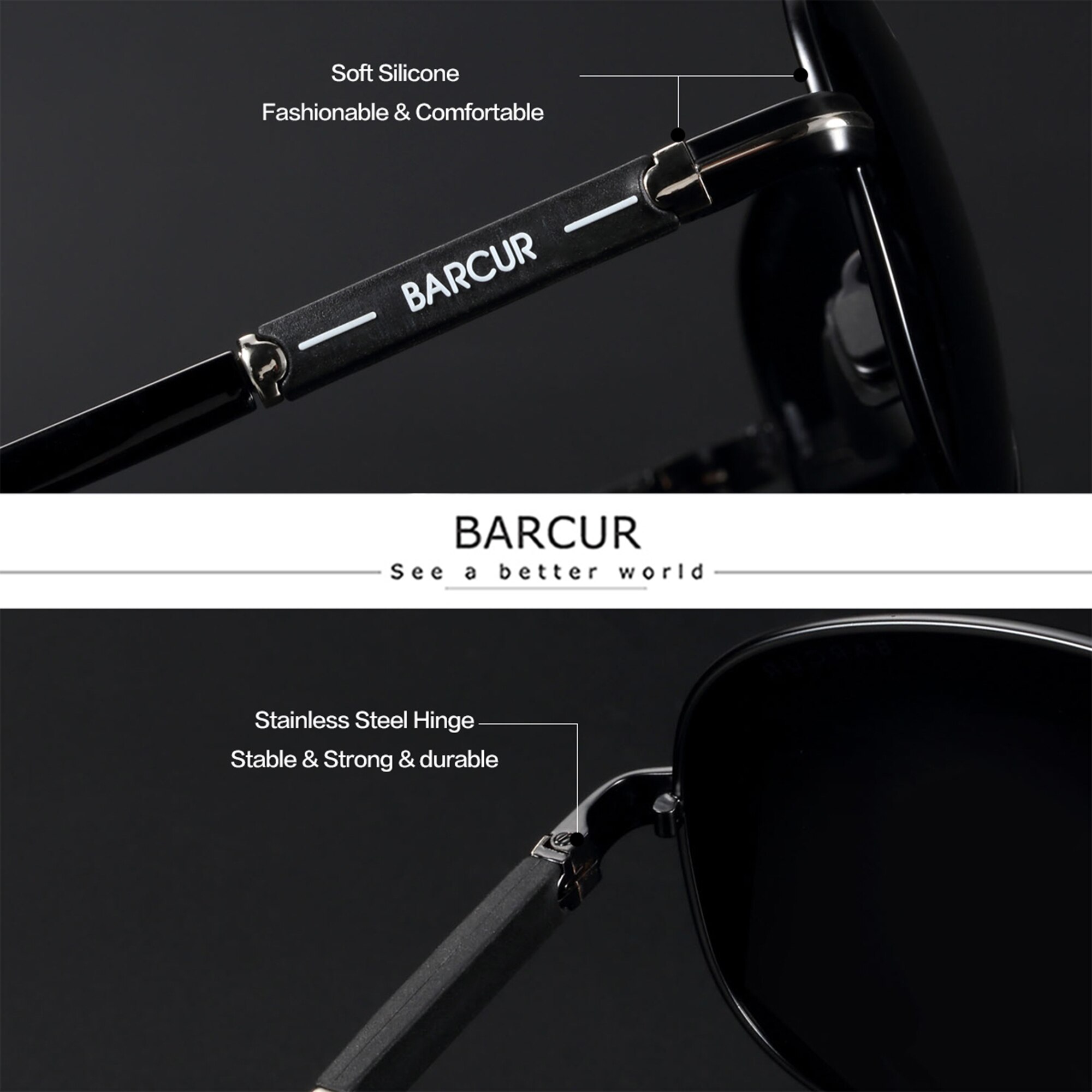 BARCUR Polarized Mens Sunglass - Sunglasses Aviator Polarized avis et prix