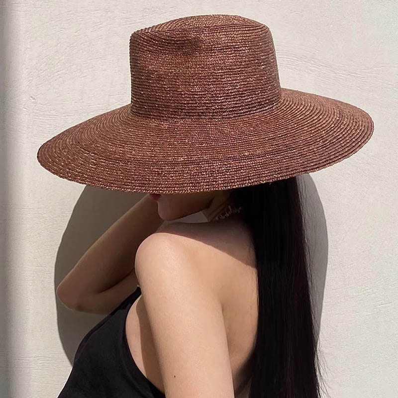 Large Brim Panama Straw Hat Fo - Bucket Hat Straw avis et prix
