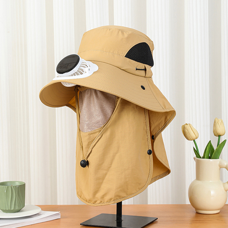 Men Solar Fan Hat Wide Brim UP - Bucket Hat Straw avis et prix