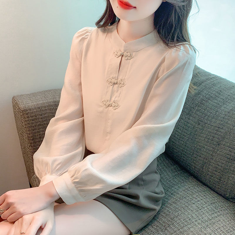 New Chinese Style Stand Up Col - Shirt Camp Collar avis et prix