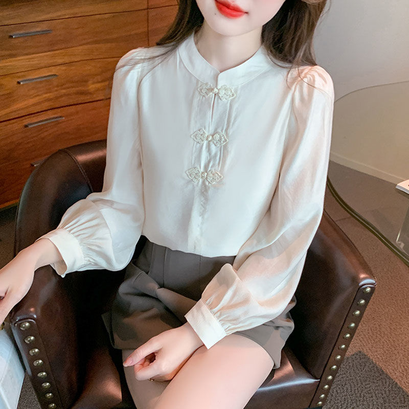 New Chinese Style Stand Up Col - Shirt Camp Collar avis et prix