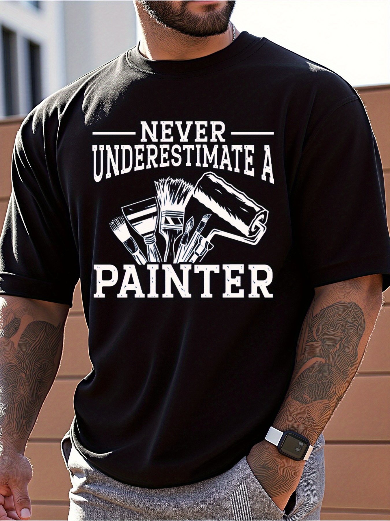 Men's Casual Graphic T-Shirt D - Linen Shirt Breathable avis et prix