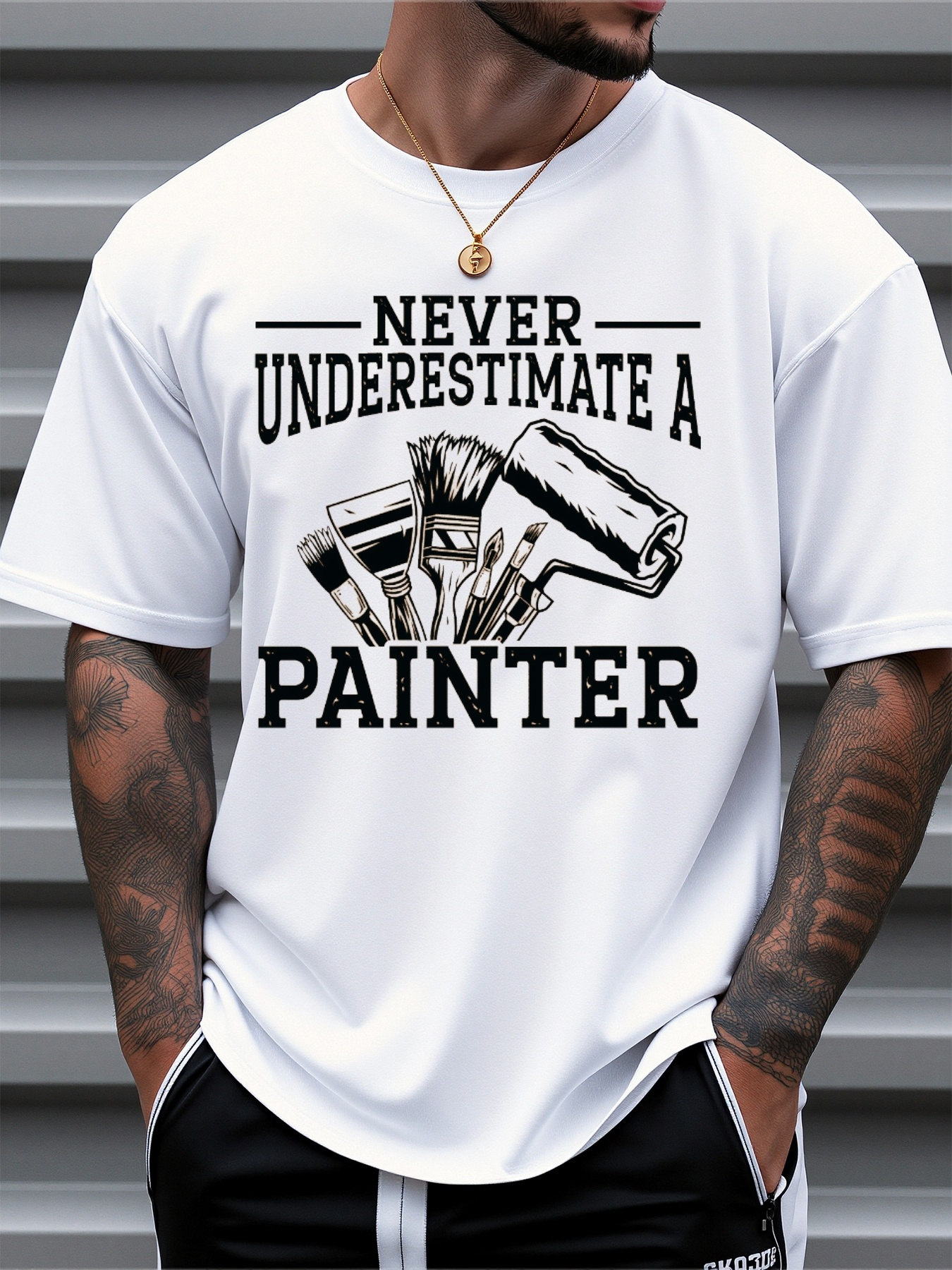 Men's Casual Graphic T-Shirt D - Linen Shirt Breathable avis et prix