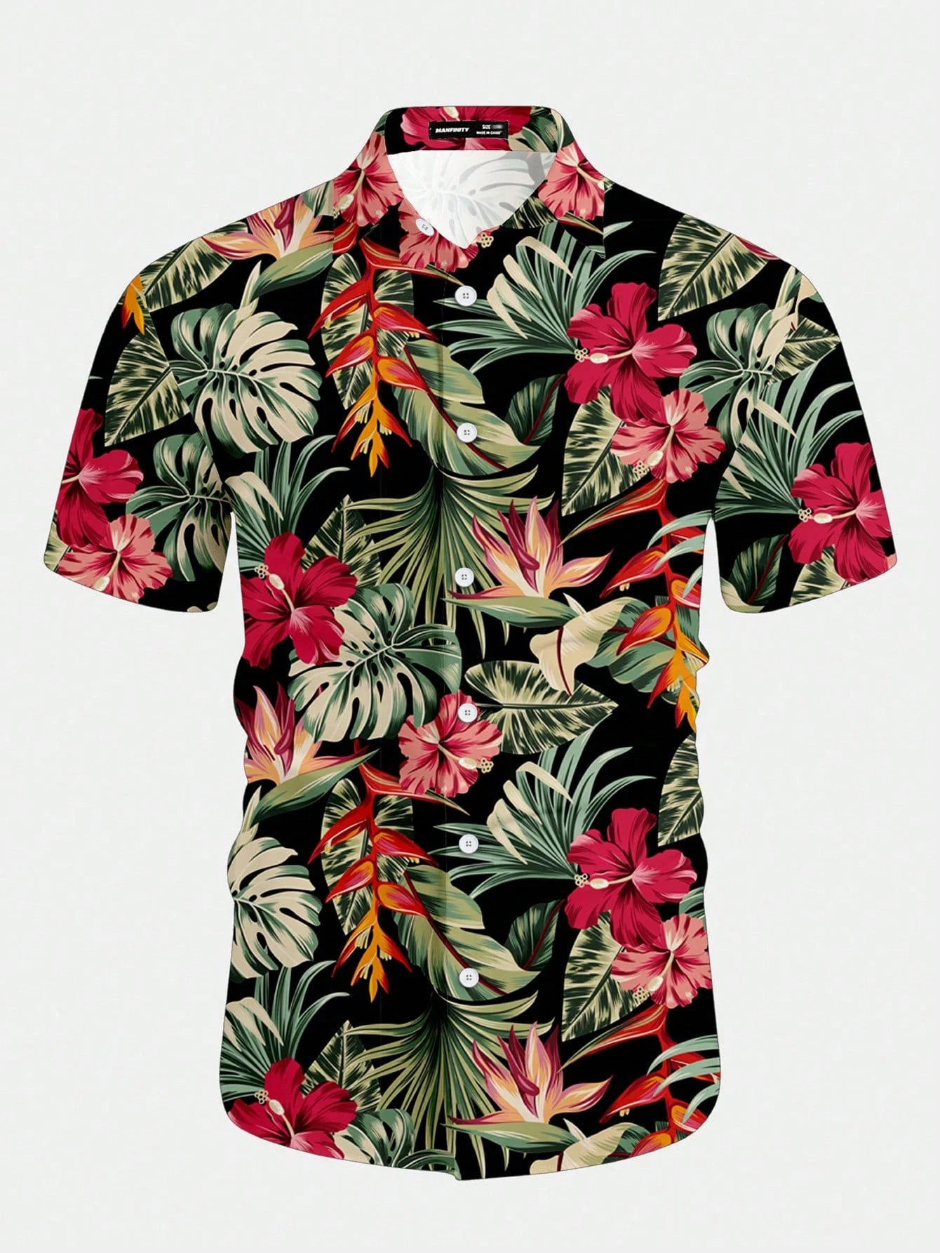 Casual Hawaiian Shirt Men Trop - Resort Shirt Floral avis et prix