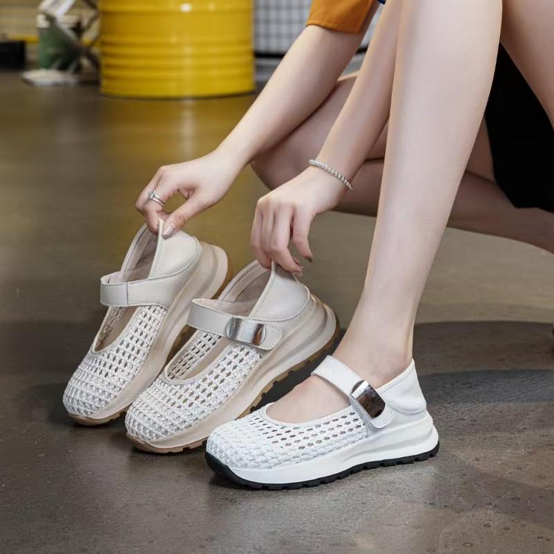 Women's Genuine Leather Braide - Espadrille Slip On avis et prix