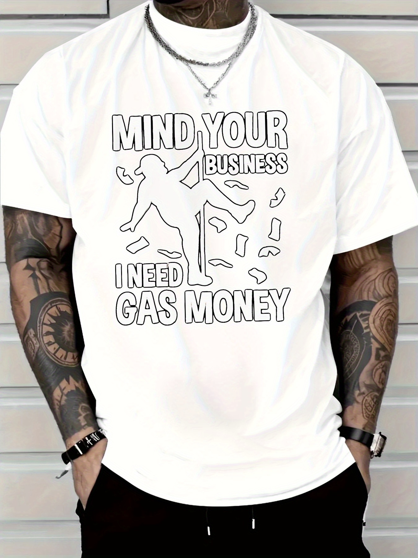 Pure Cotton Men'S T-Shirt with - Tee Graphic Print avis et prix