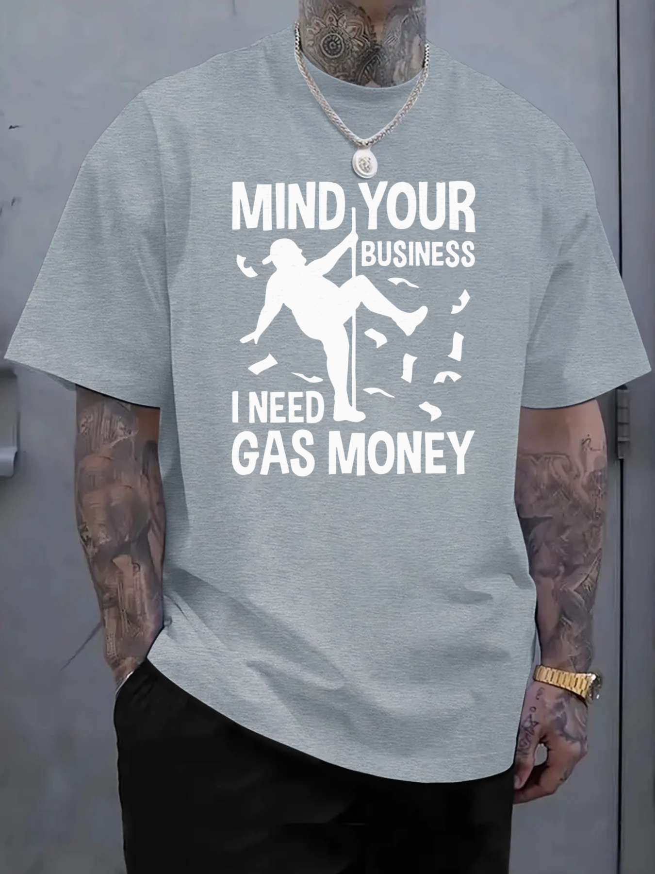 Pure Cotton Men'S T-Shirt with - Tee Graphic Print avis et prix