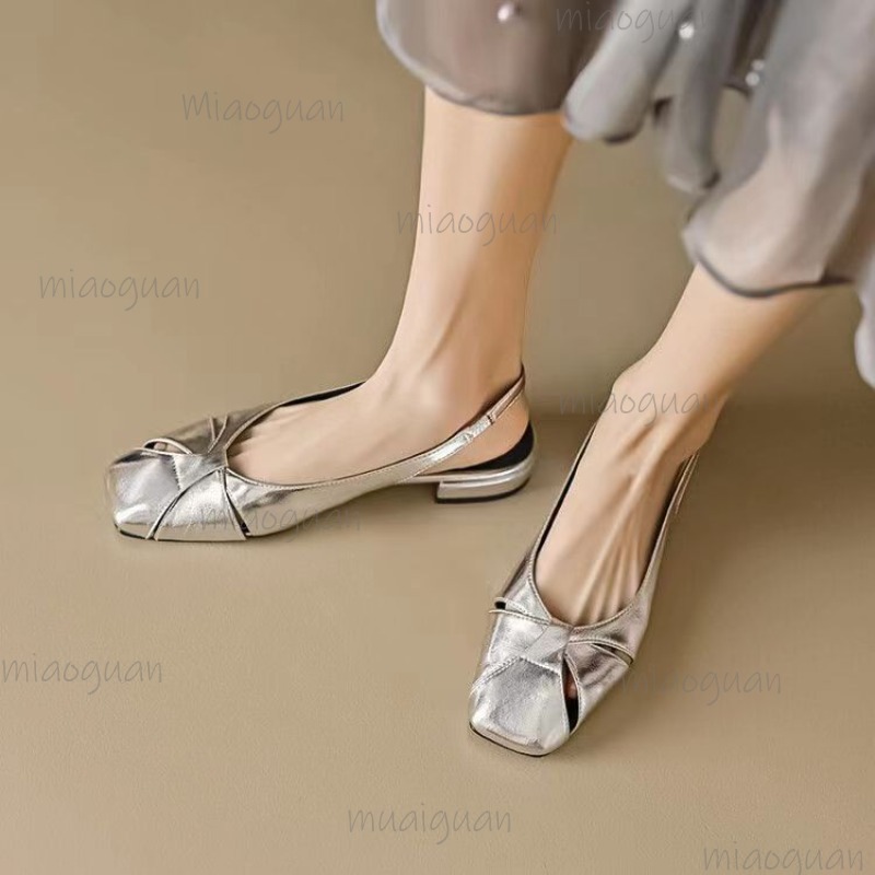 Cover Toe Low Heel Pumps Women - Casual Sandal Leather avis et prix