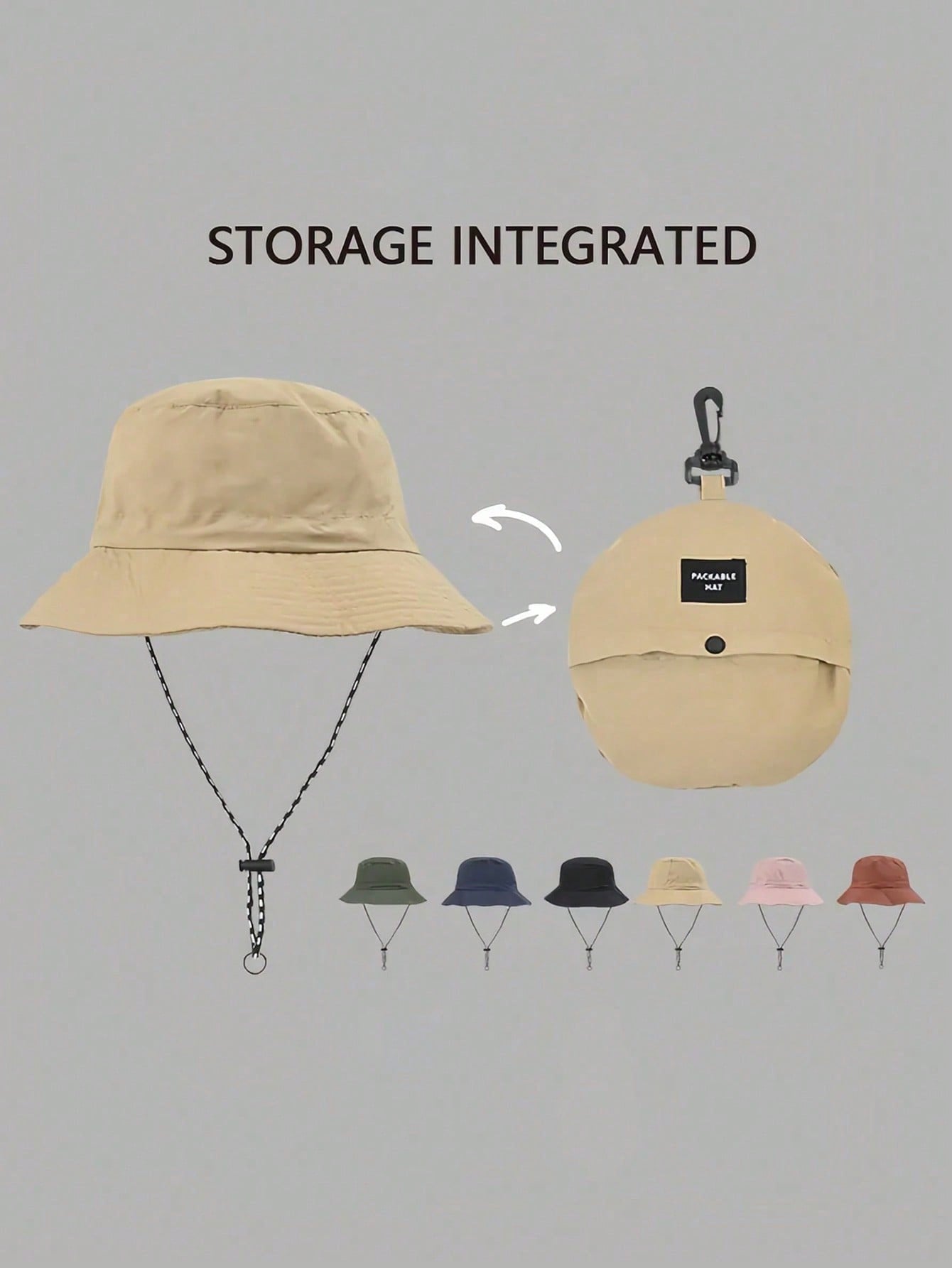 1 Pc Waterproof Bucket Hat, Fo - Packable Hat Nylon avis et prix