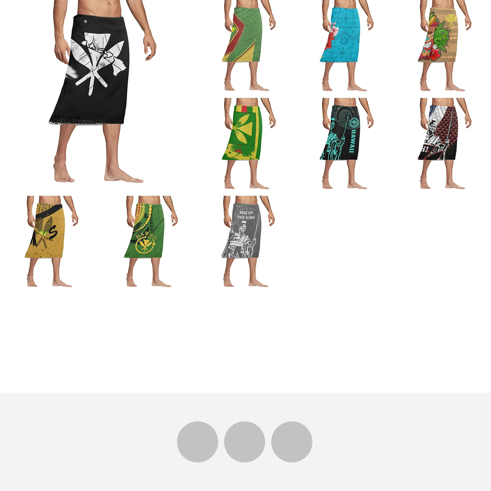 Polynesian Tribal Tattoo Print - Sarong Men Wrap avis et prix
