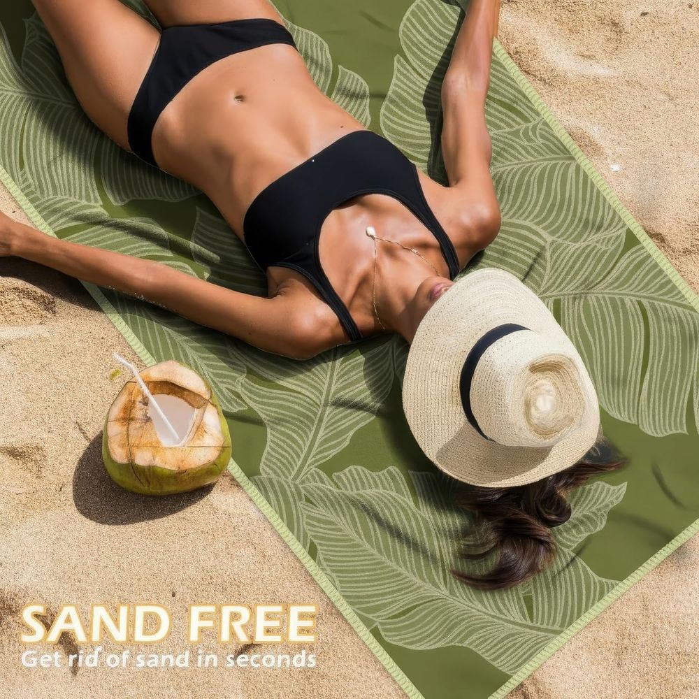Large Quick-Dry Sand-Free Beac - Beach Towel Large avis et prix