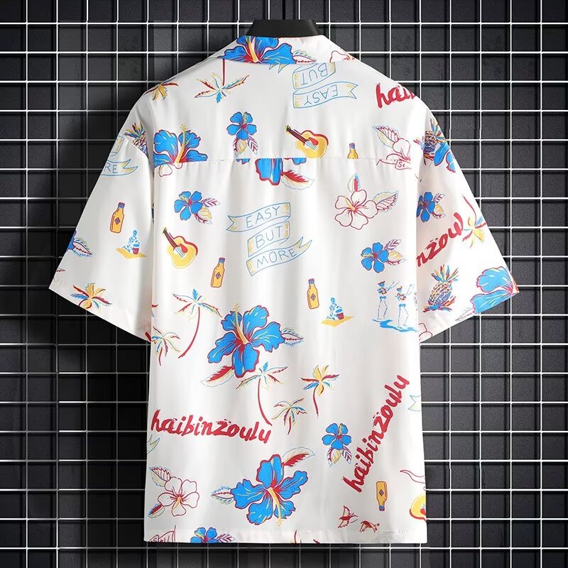 Resort Casual Short-Sleeved Sh - Resort Shirt Floral avis et prix