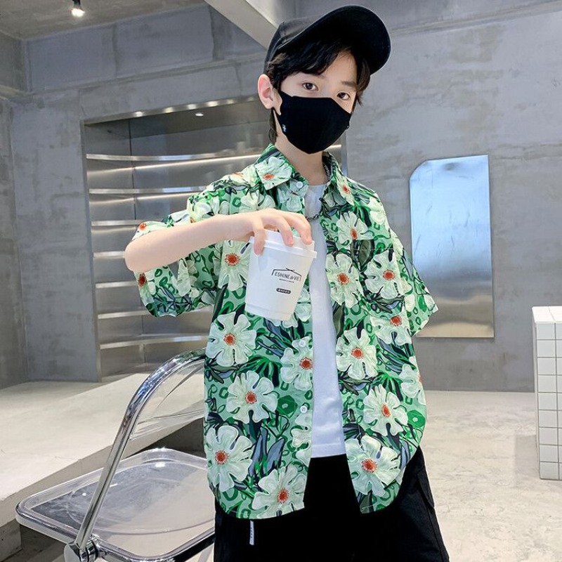 Boys' Floral Shirt Summer Set  - Resort Shirt Floral avis et prix