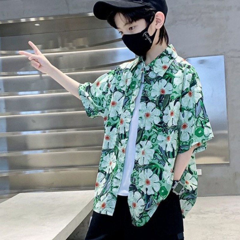 Boys' Floral Shirt Summer Set  - Resort Shirt Floral avis et prix